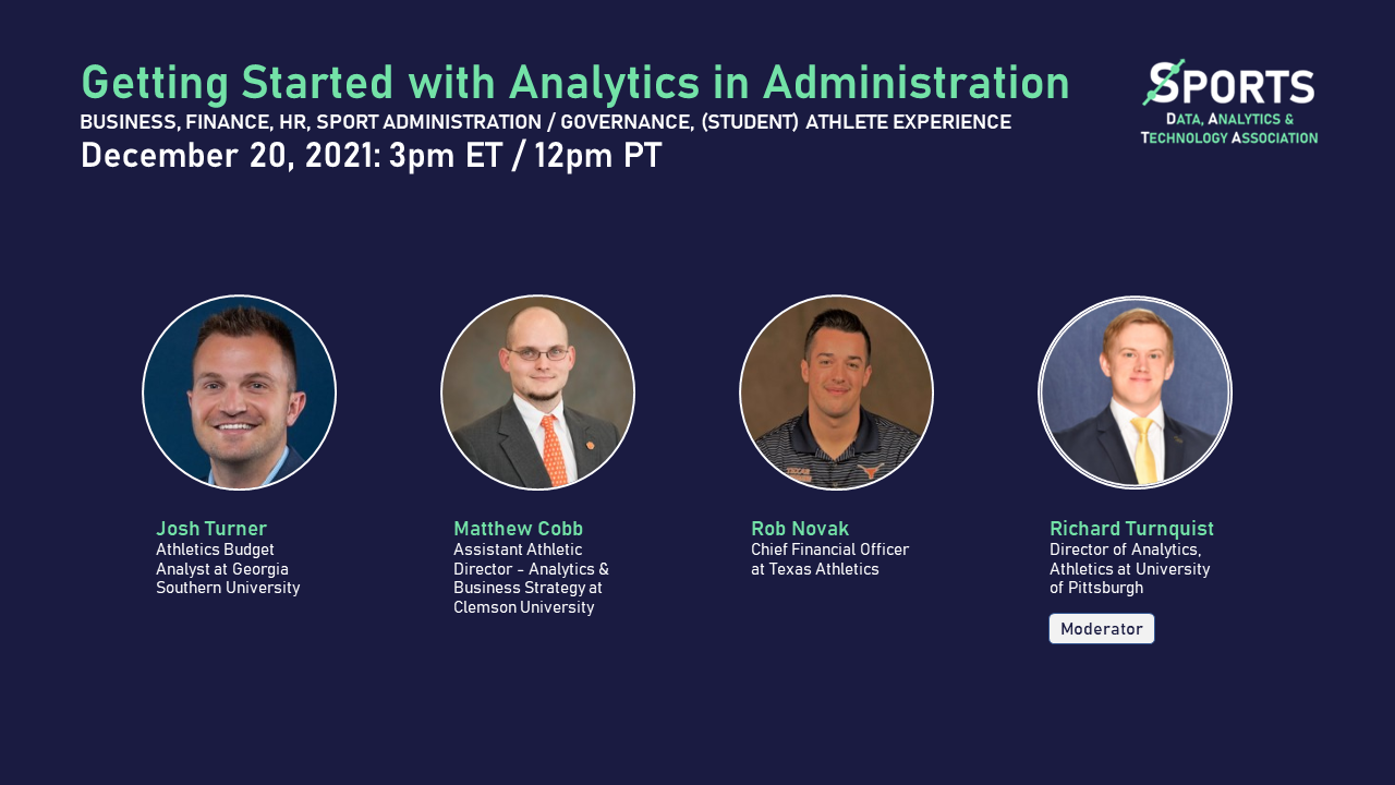 Sports Data, Analytics, & Technology Association